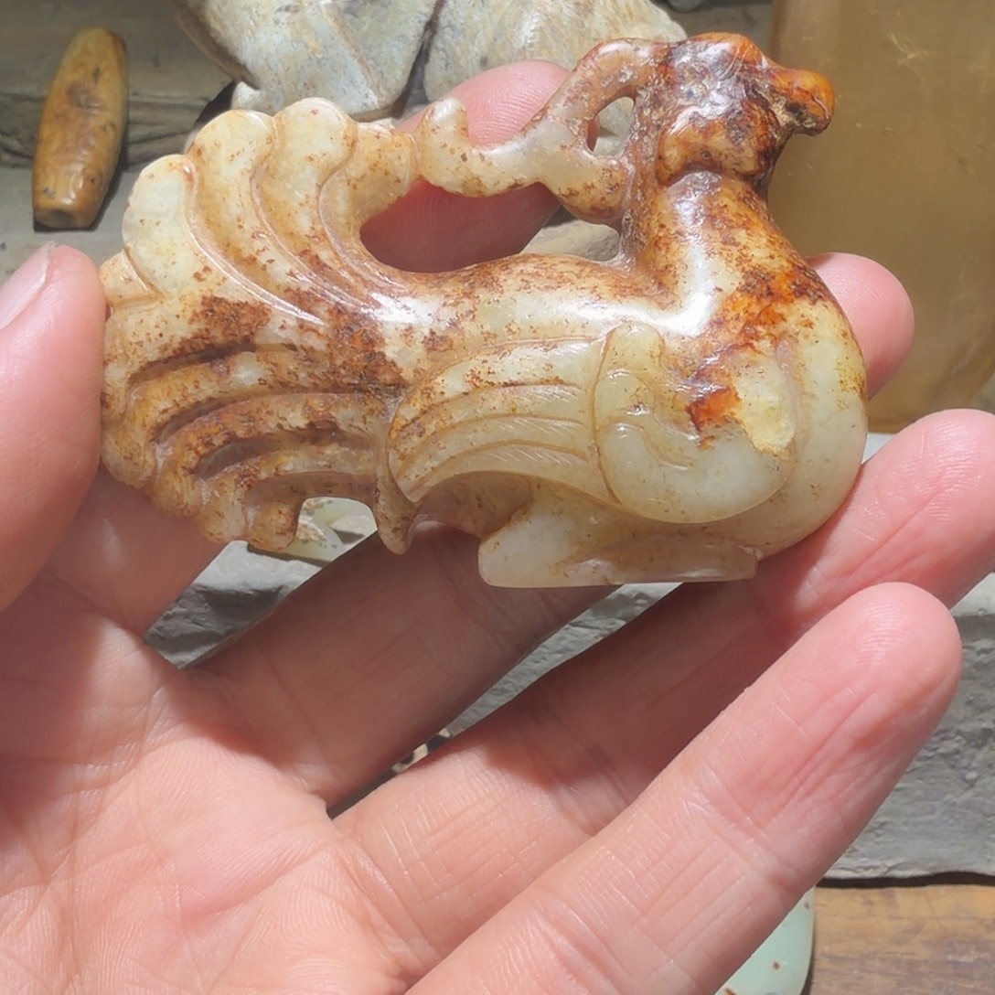 用***3和田玉未镶嵌车挂