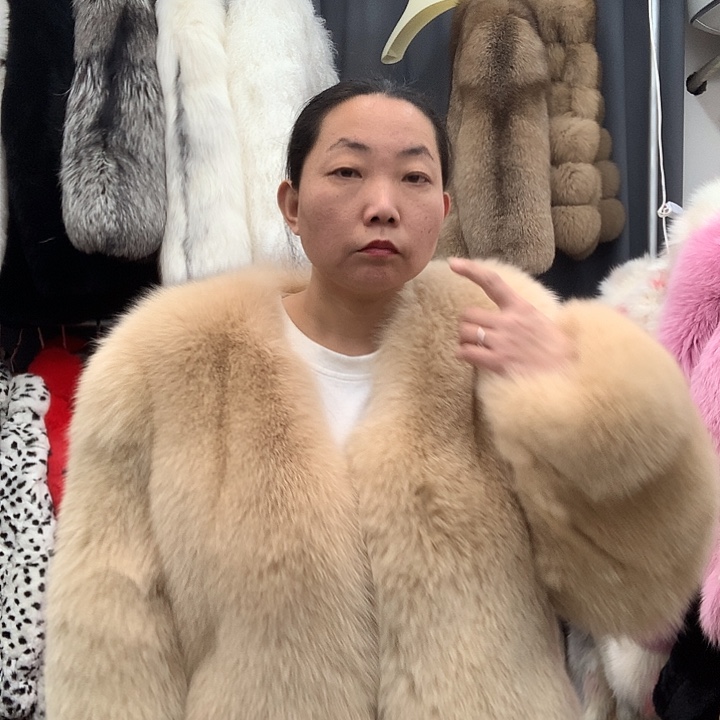 咖色整皮狐狸王110左右胸围