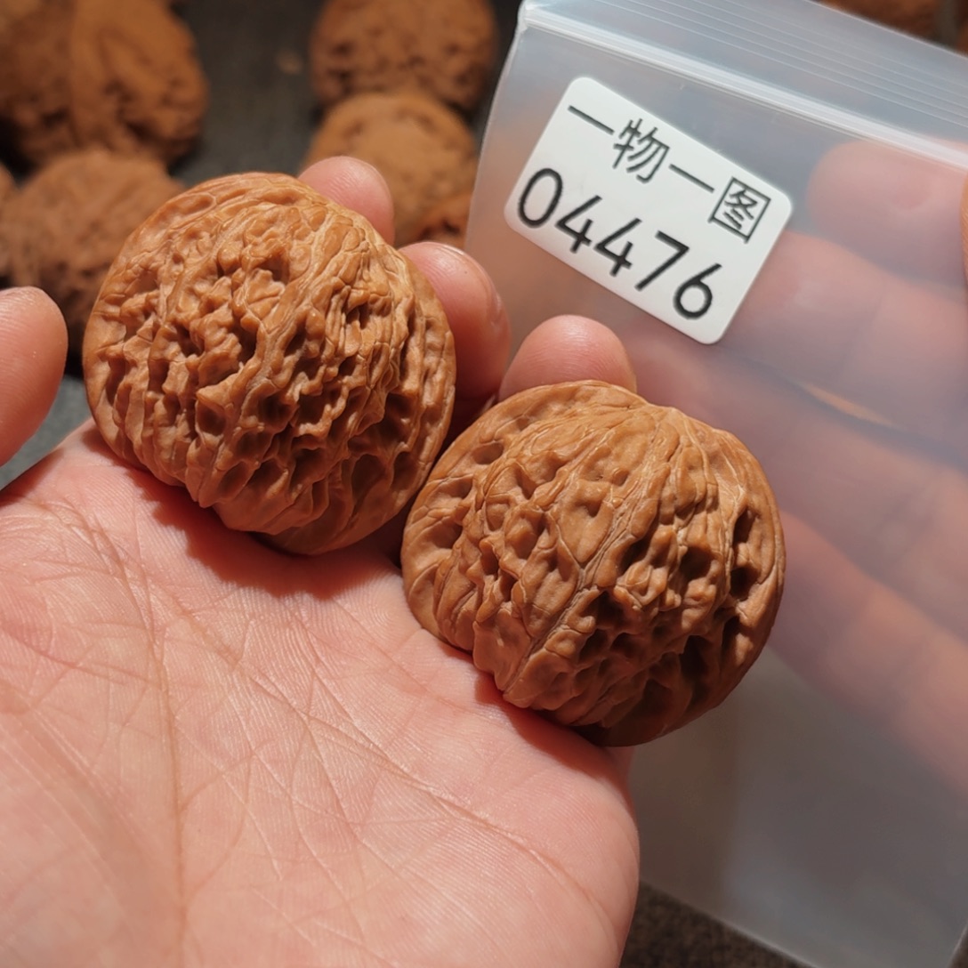 文玩核桃把件磨盘