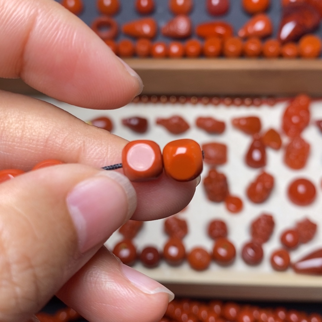 南红玛瑙配饰未镶嵌卡6.9