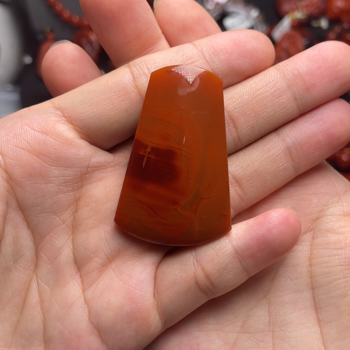 【闪购商品】未镶嵌无事牌南红玛瑙