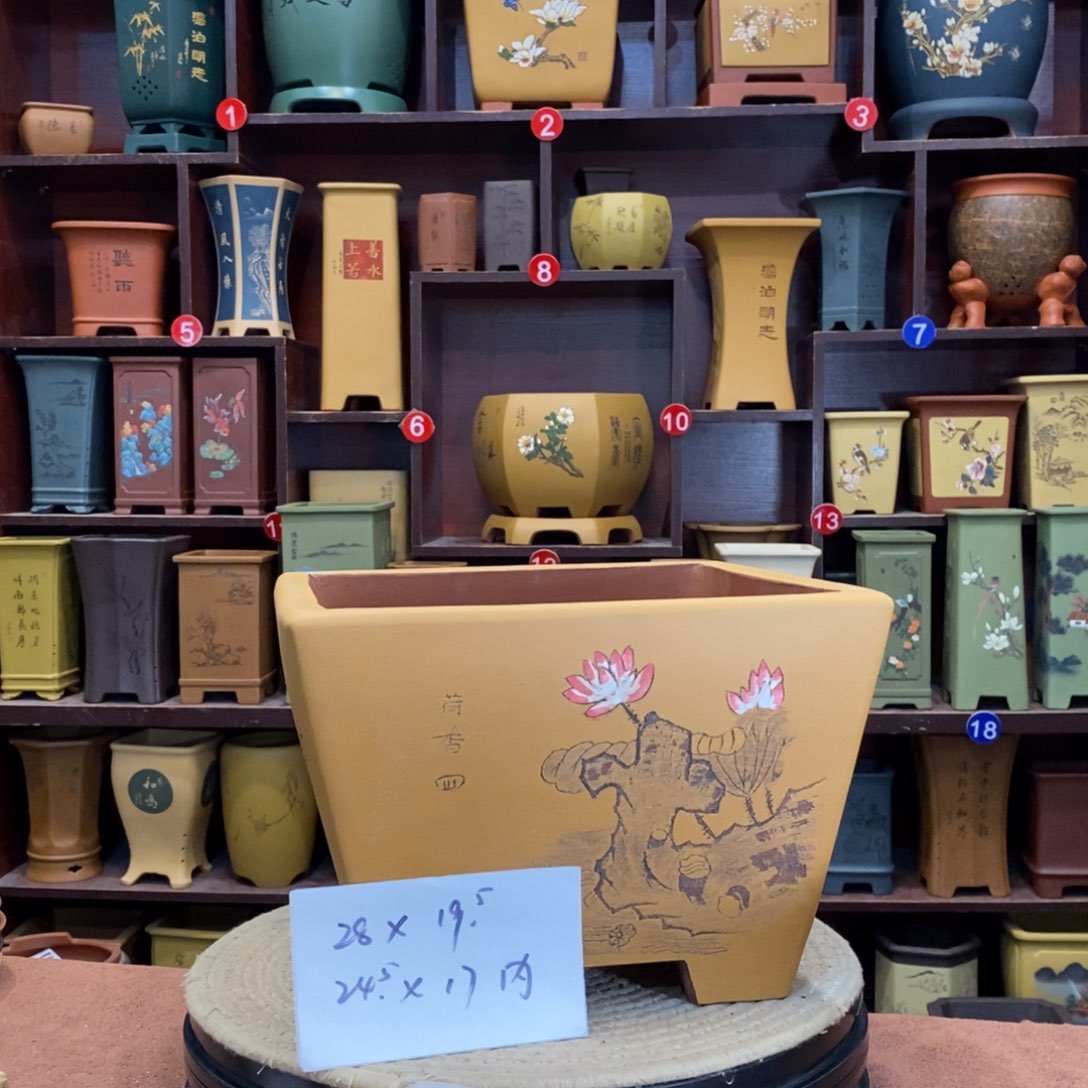 紫砂花盆紫砂花盆