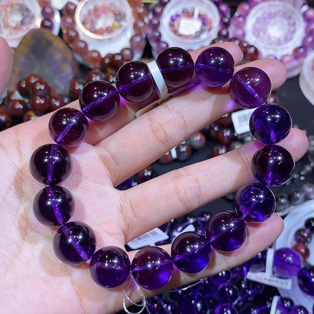 水晶手链未镶嵌14mm左右