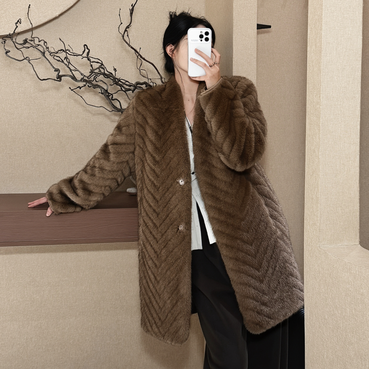 Wellsoong【中长款草草环保外套】