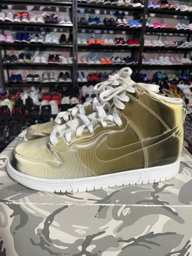 99新 NIKE/耐克 41码260/Nike Dunk 防滑板鞋 Clot联名 液态银 