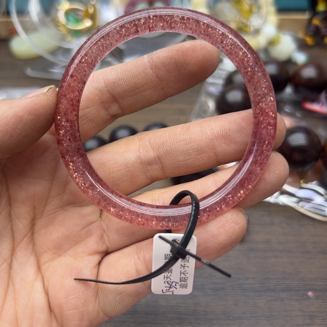 未镶嵌水晶手镯54.3圈围742