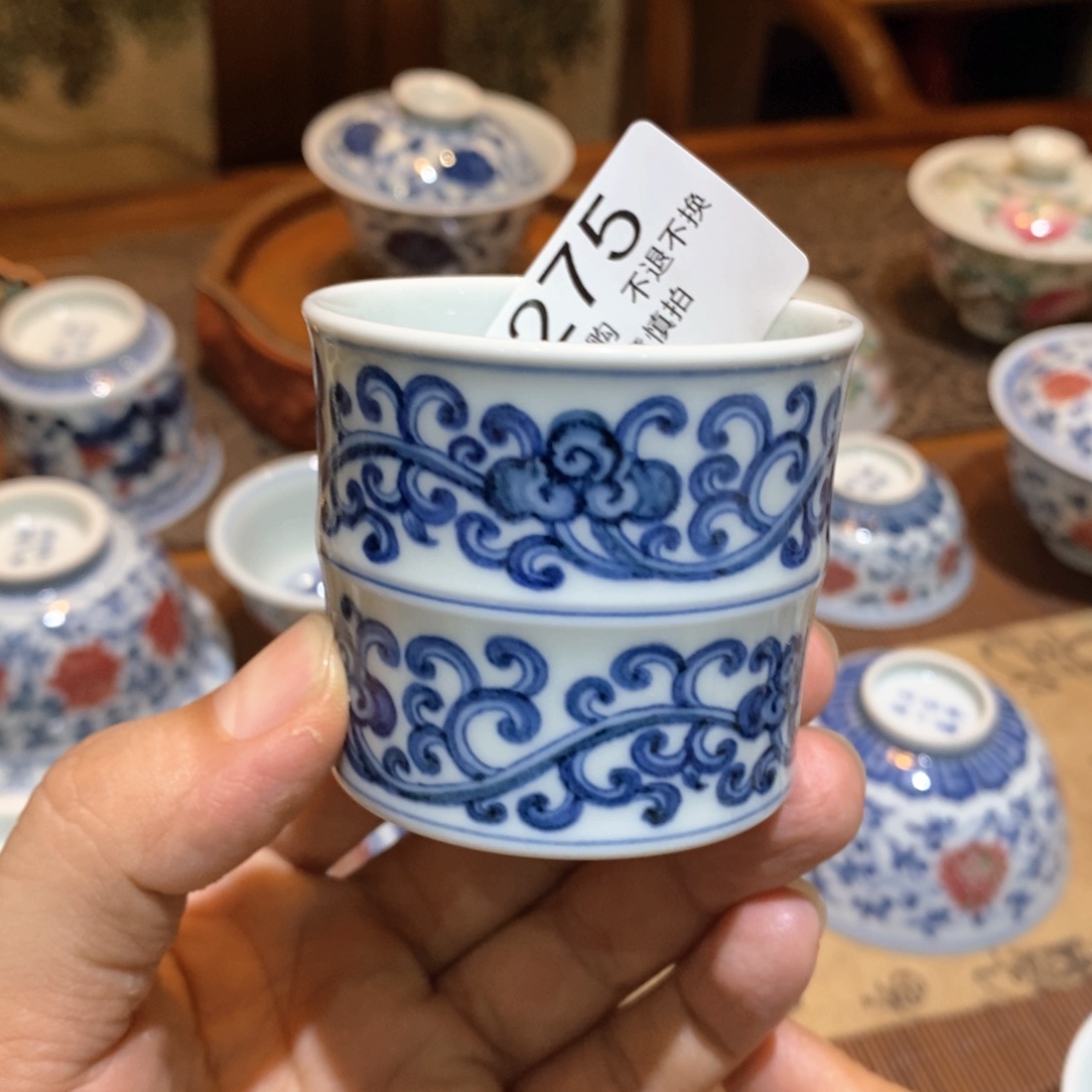 开播福利景德镇纯手绘茶器275微瑕
