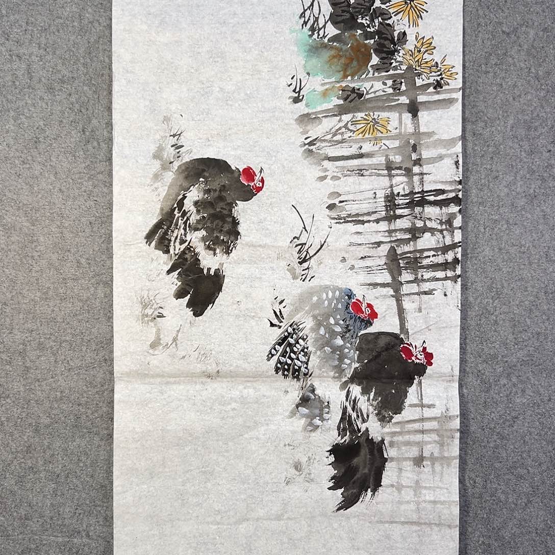 国画728 牡丹等植物生长于这里生长