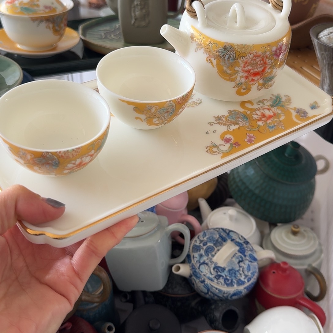 微瑕陶瓷茶具茶杯茶壶