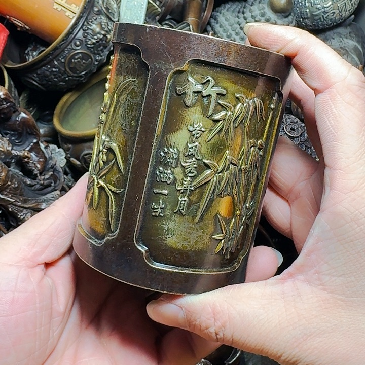 铜器摆件收收藏藏