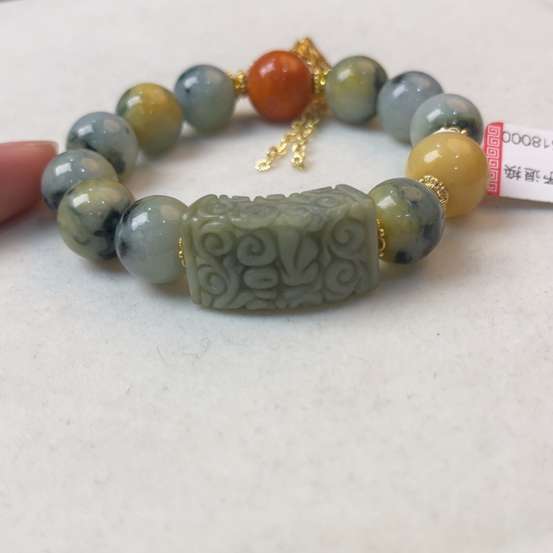 翡翠手链未镶嵌手串