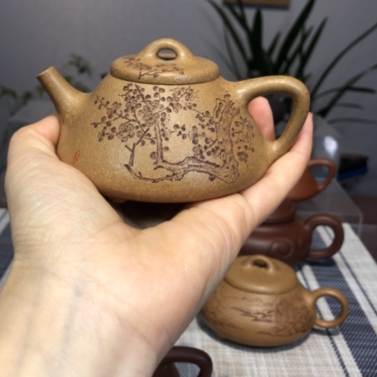 紫砂茶壶小小石瓢120c c