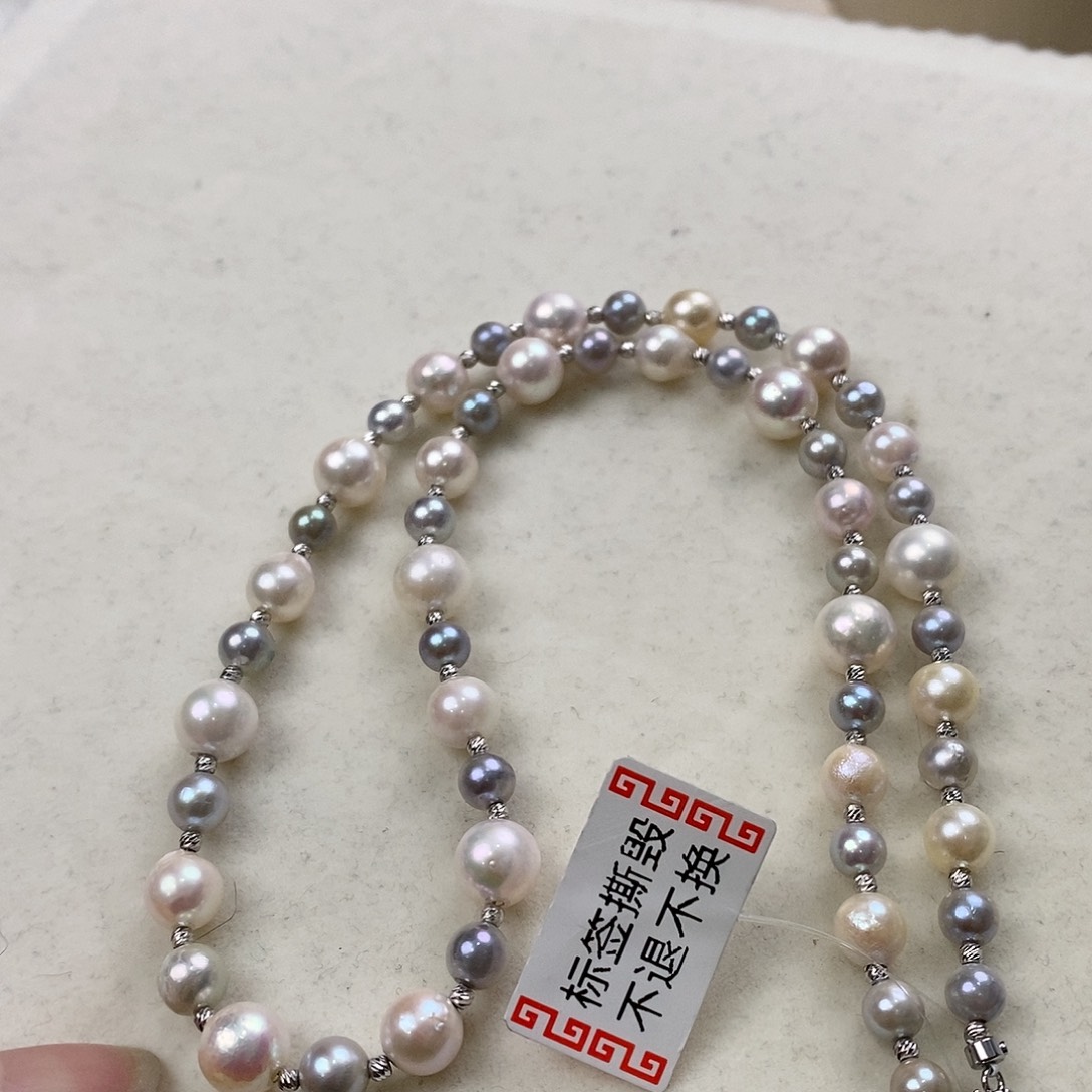 海水珍珠颈饰银S925镶嵌