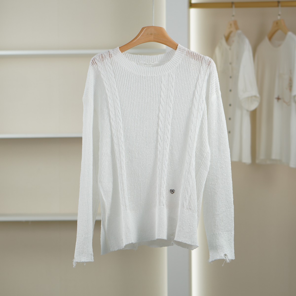 麦迪尚品【文M】51216342 简约纯色套头针织衫春秋女装专柜正品