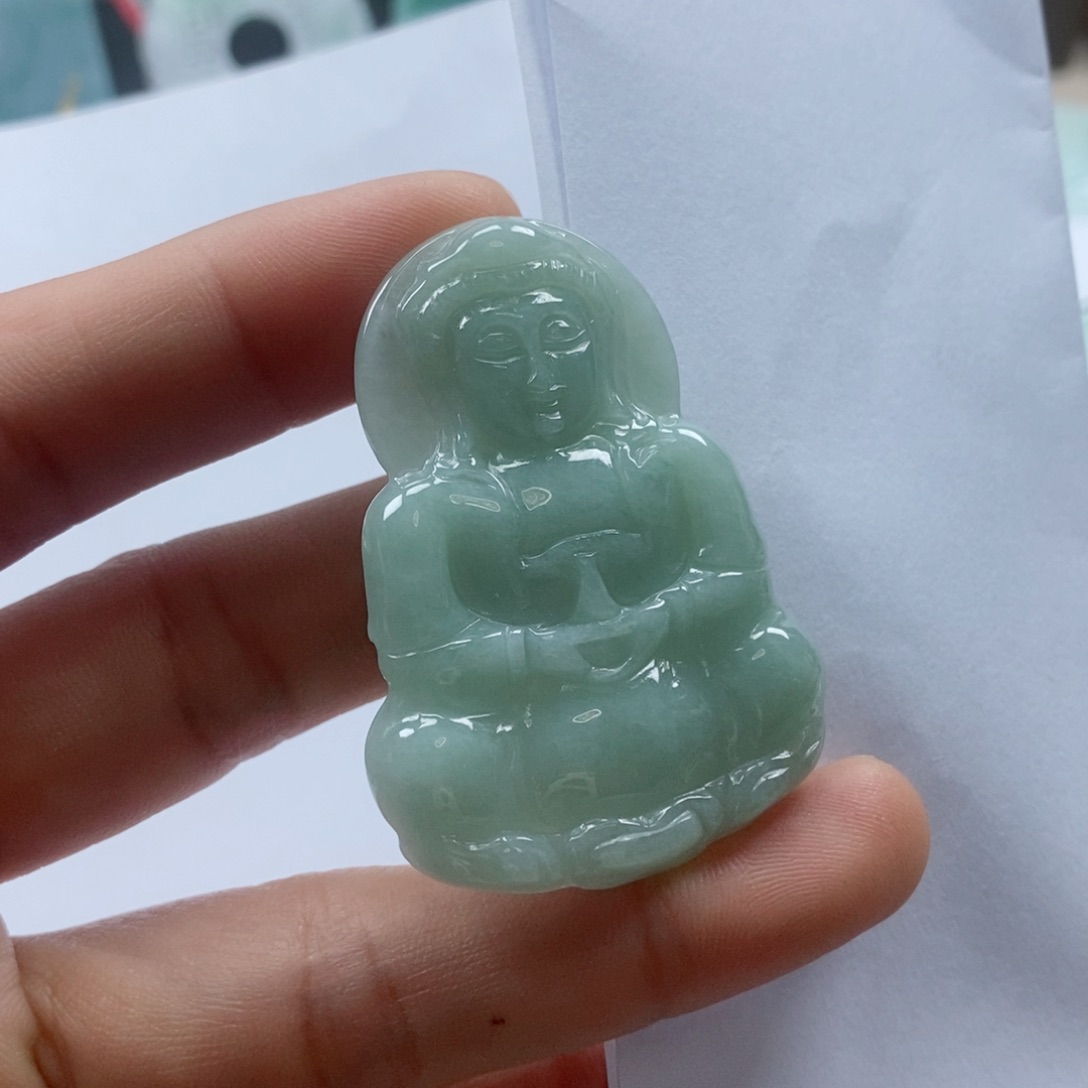 翡翠挂件未镶嵌吊坠