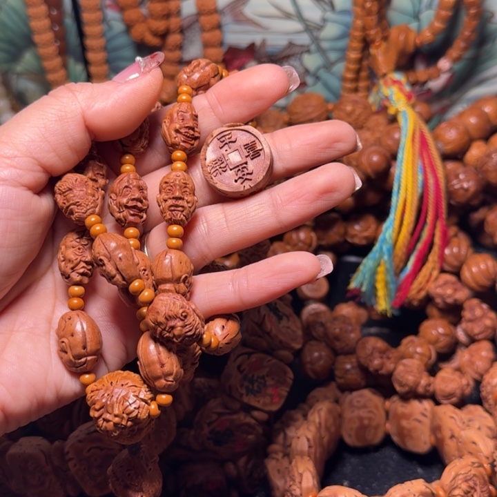 桃核吊坠36罗汉平安喜乐