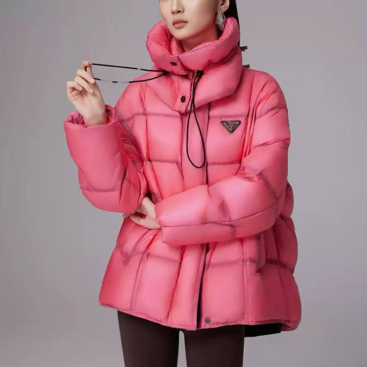 《井施》 2574  时尚百搭宽松短款羽绒服