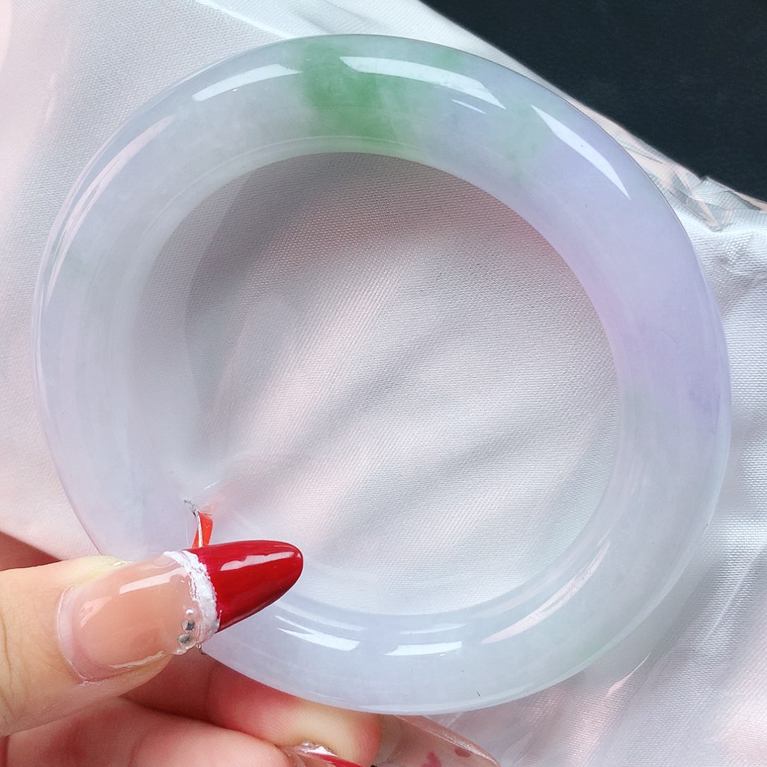 翡翠手镯未镶嵌58胖