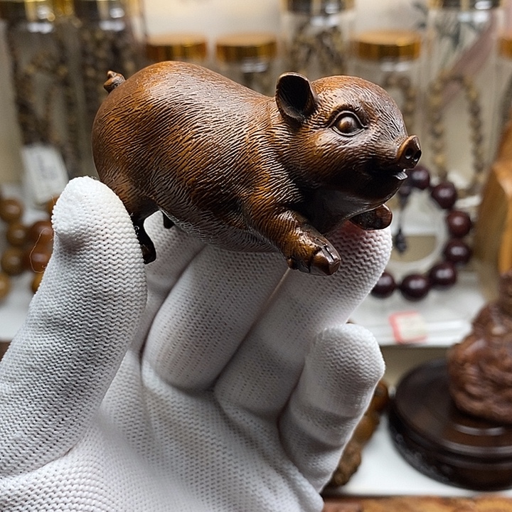 黄杨木黄杨木仿古小猪