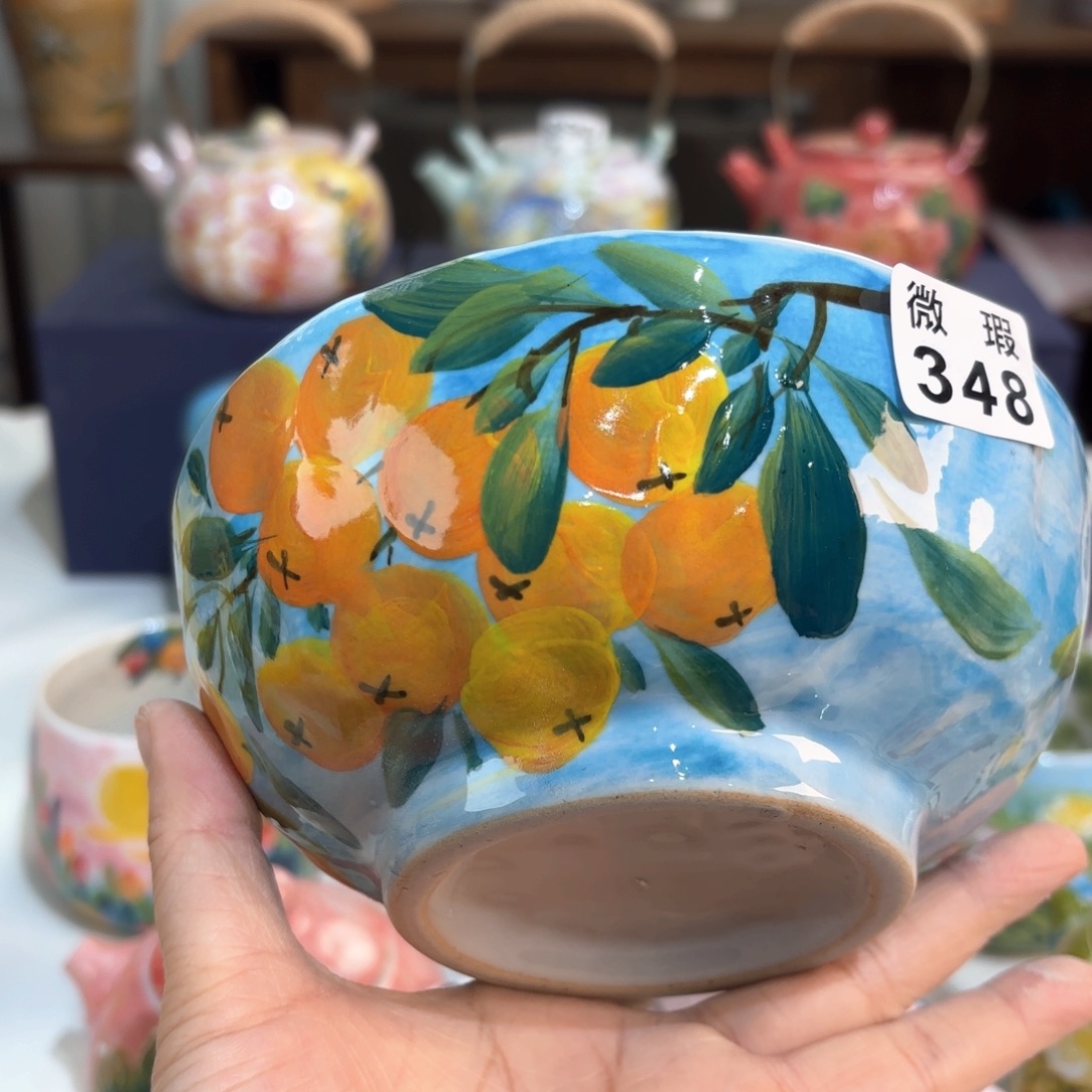 景德镇手绘高温釉下彩陶瓷茶具