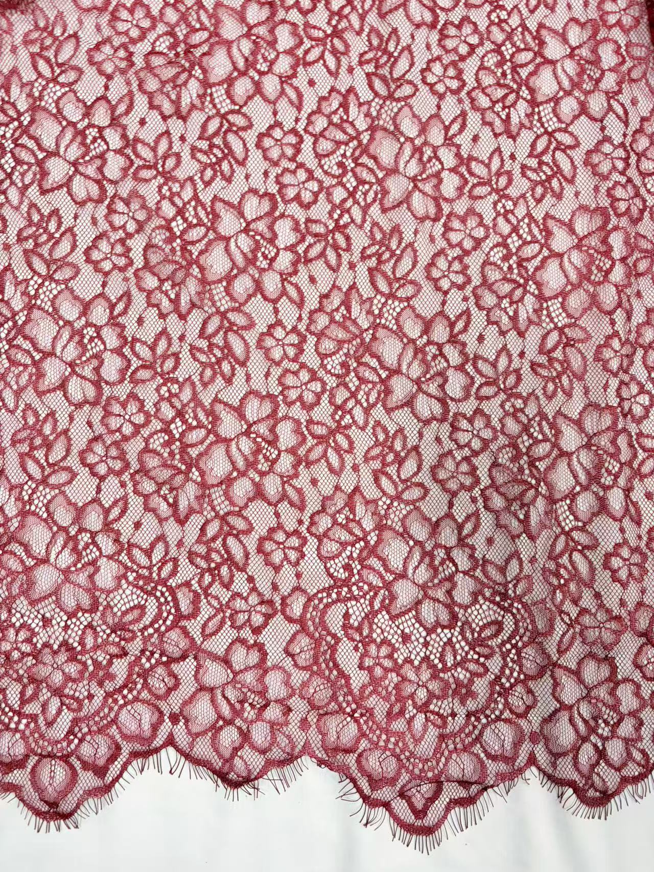 超宽睫毛蕾丝花边布料睫毛712双层皱皱纱布料