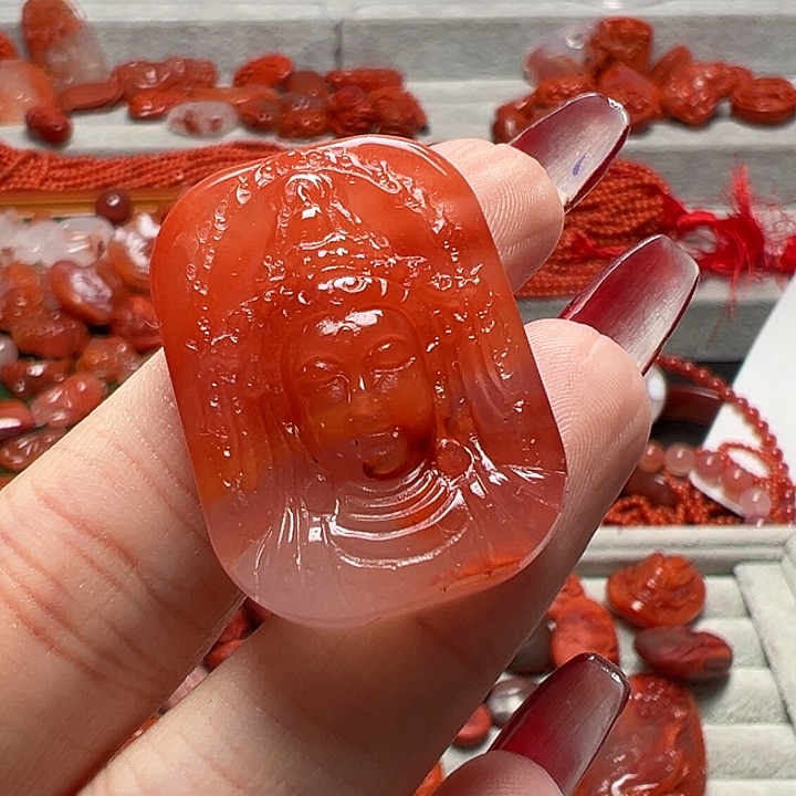 南红玛瑙手链未镶嵌