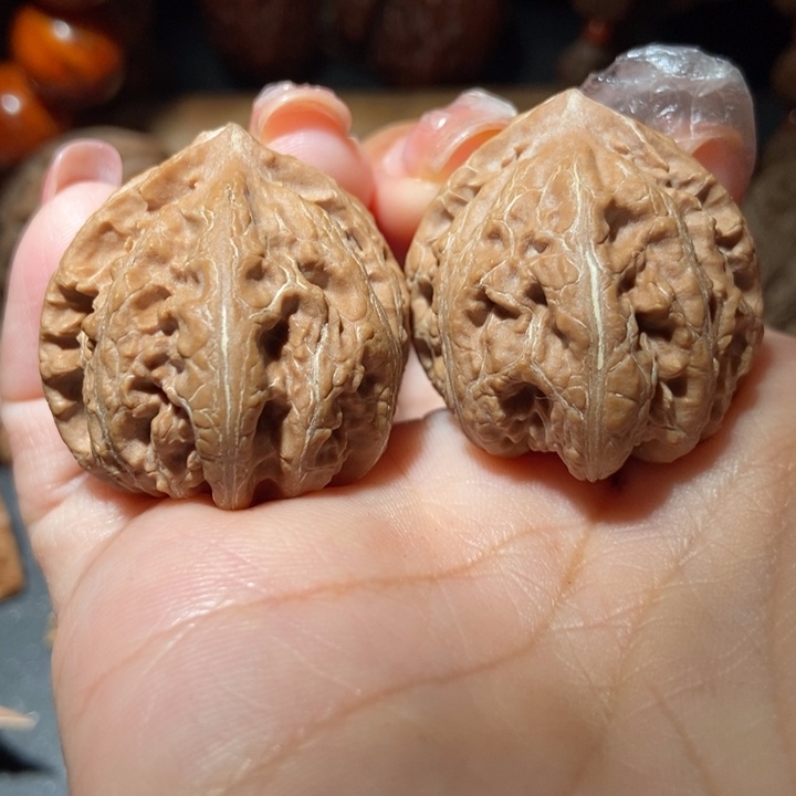 把件文玩核桃东北楸子小雪9