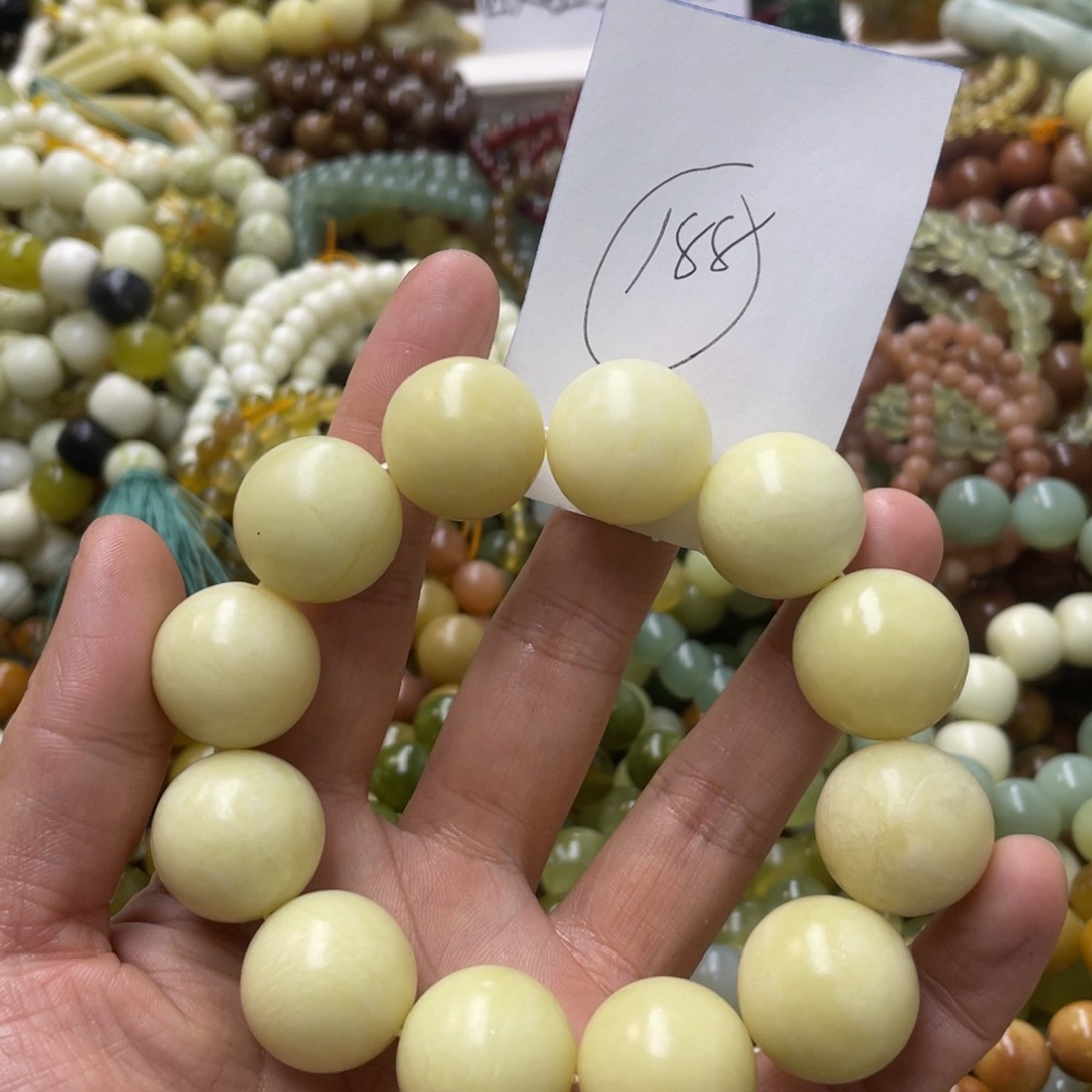 蛇纹石玉手链未镶嵌