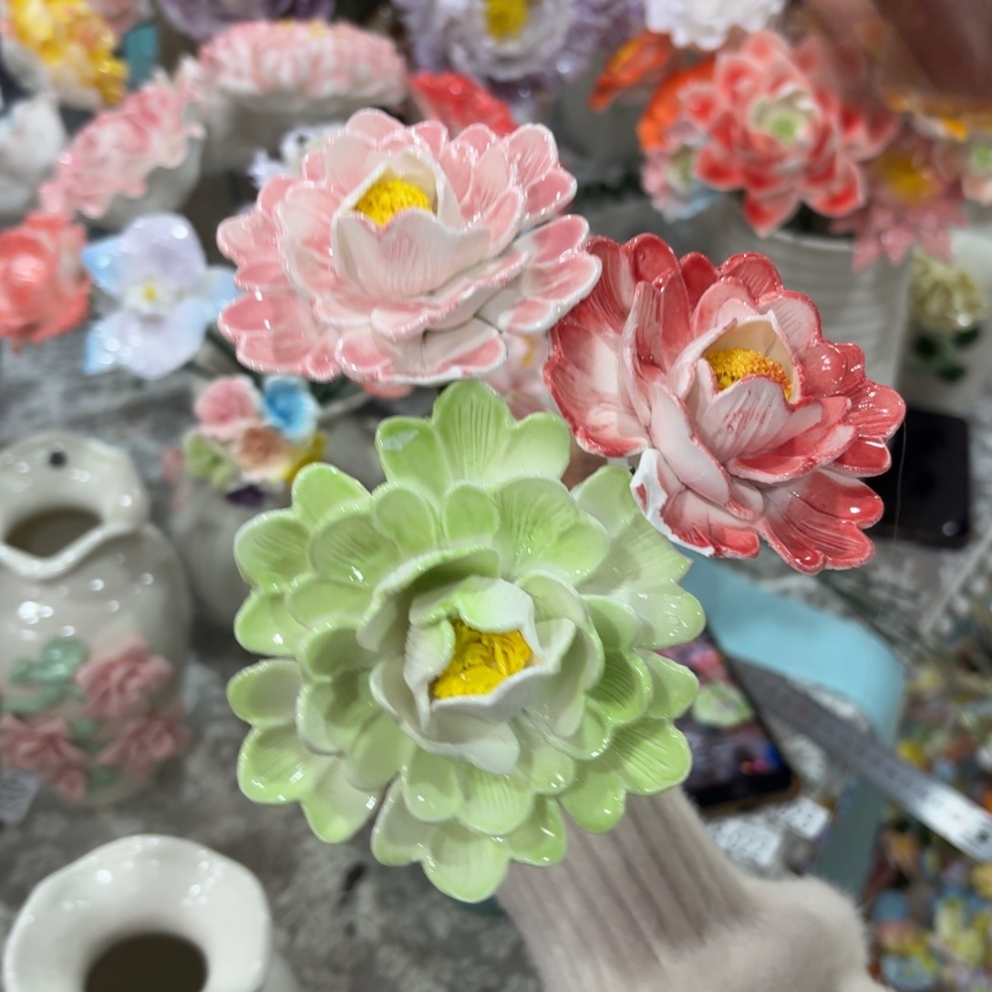 瑕疵1817 陶瓷花拍满20元发货，退款的拉黑