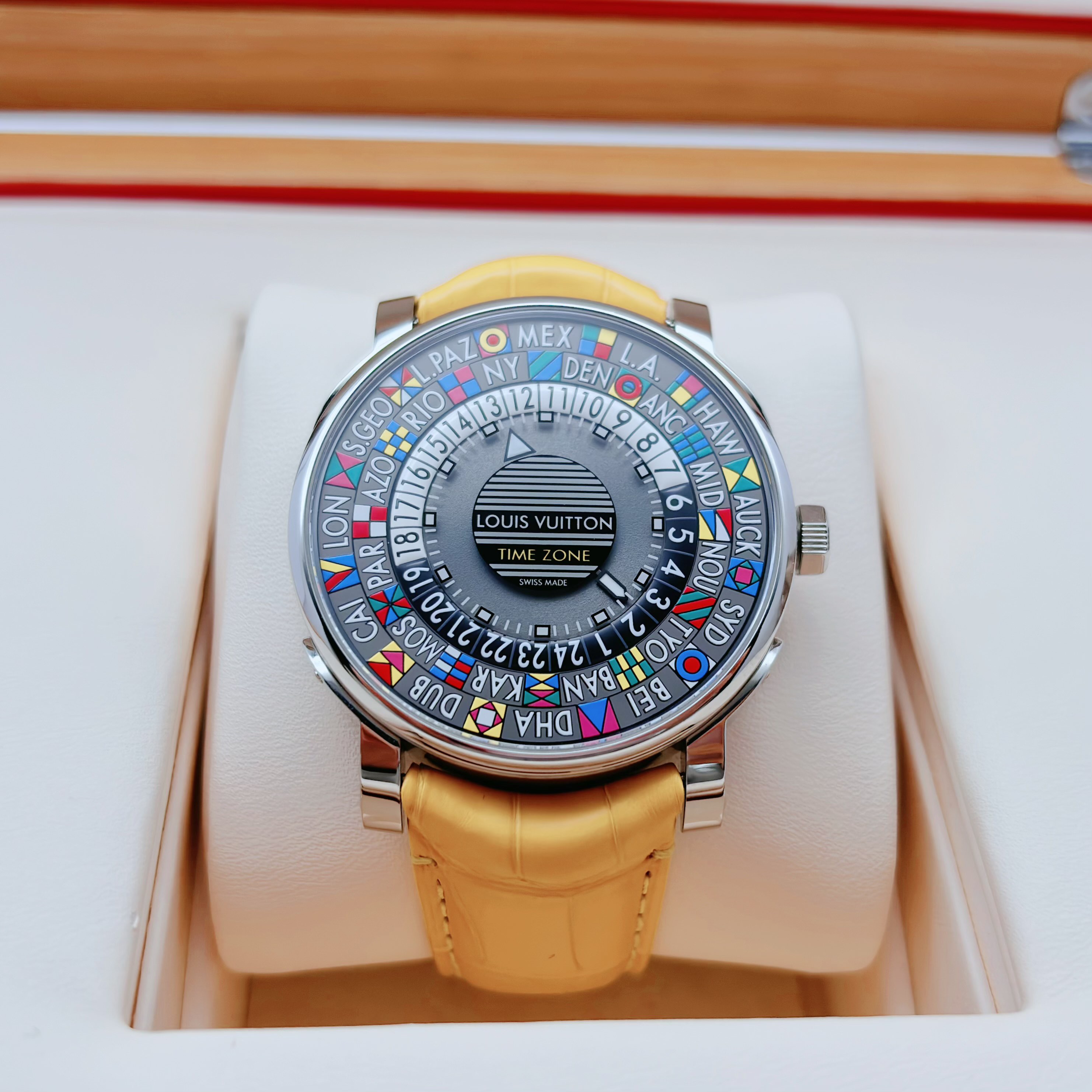 99新 LouisVuitton/路易威登 世界时/自动机械//39MM/公价63000