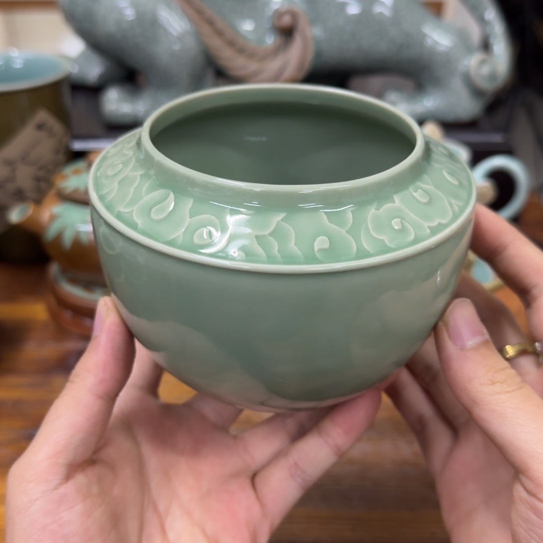 龙泉青瓷茶具微瑕2109