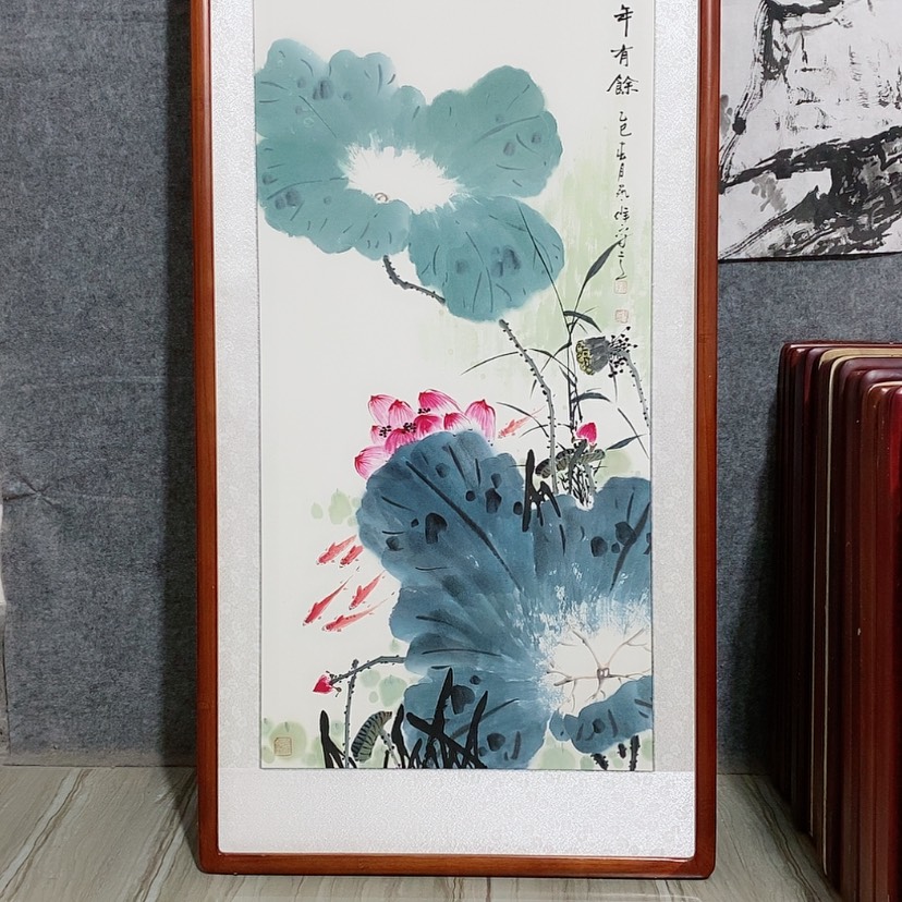 【闪购商品】国画书画作品带框125×65厘米