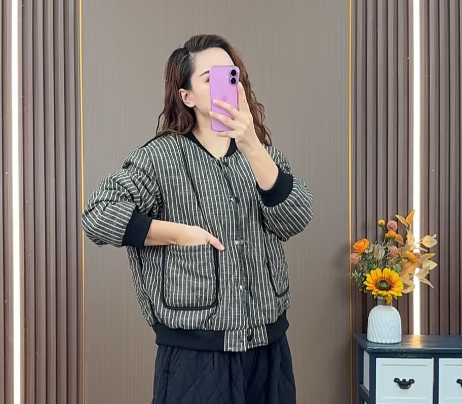 2025秋冬季棉服宽松版型长袖休闲时尚棉衣短款洋气百搭通勤