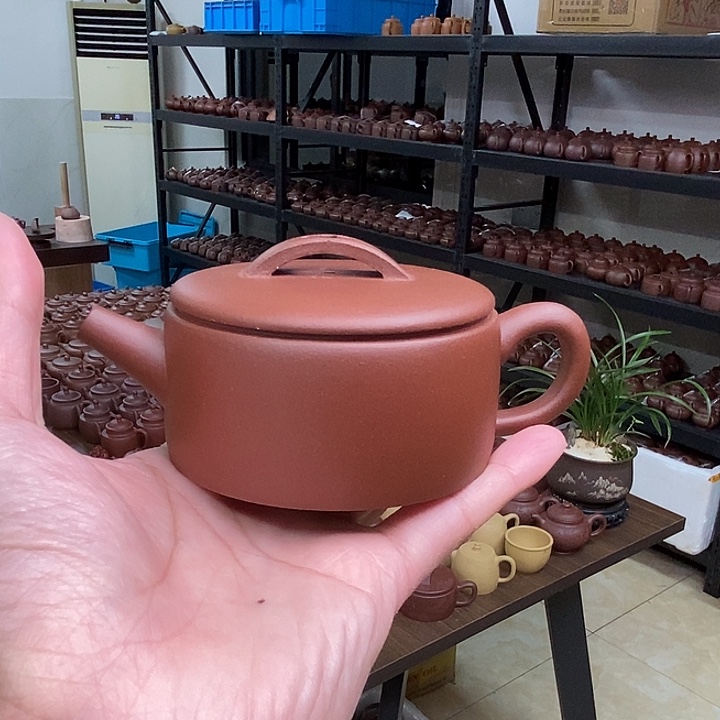 紫砂茶杯汉瓦底槽青