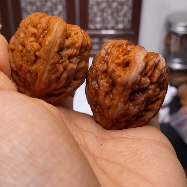 文玩核桃把件核桃189瑕疵有黄