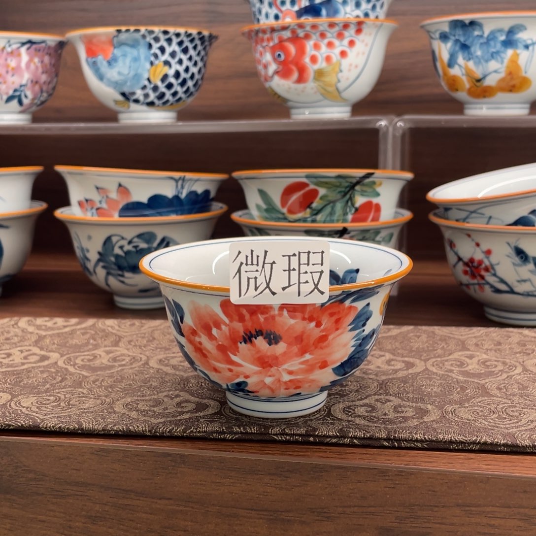 微瑕釉下彩纯手绘