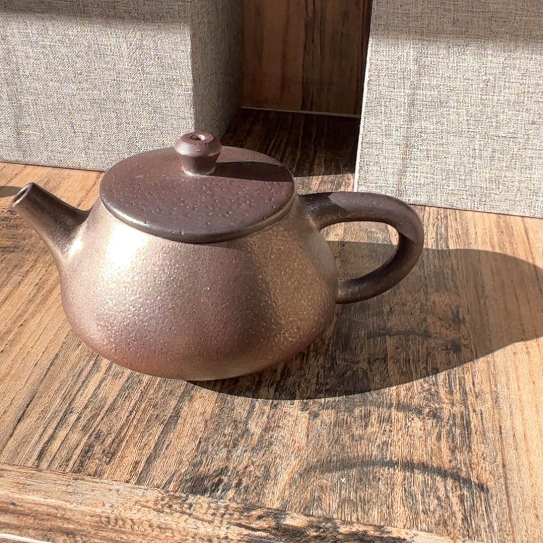 壶建水紫陶紫泥柴烧壶
