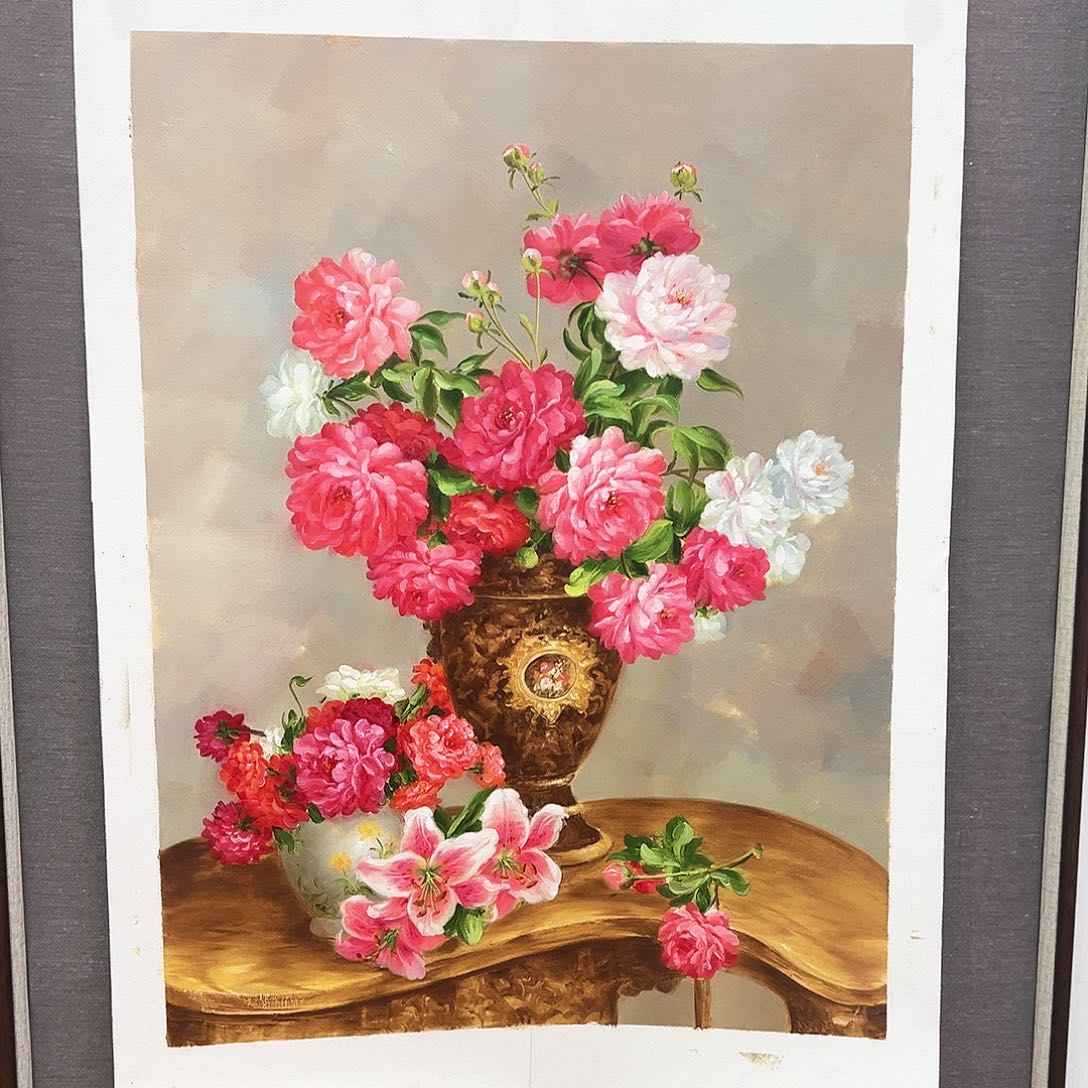 国画二郎（朱立斌）油画带证件合影视频