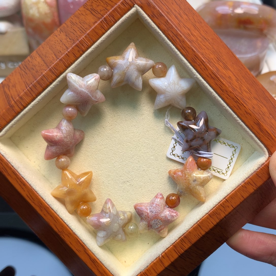 硅化珊瑚（珊瑚玉）手串未镶嵌