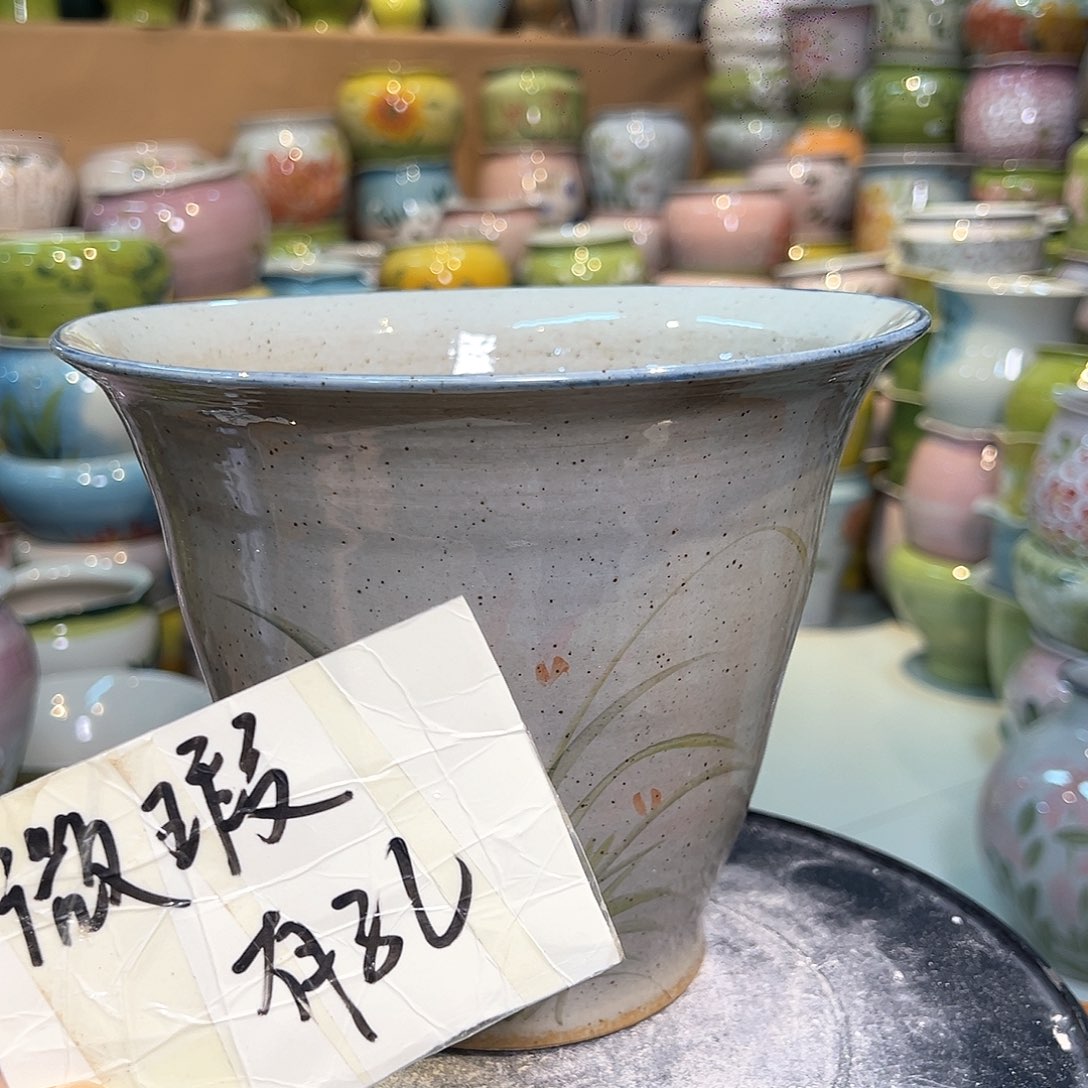 景德镇陶瓷花盆微瑕147