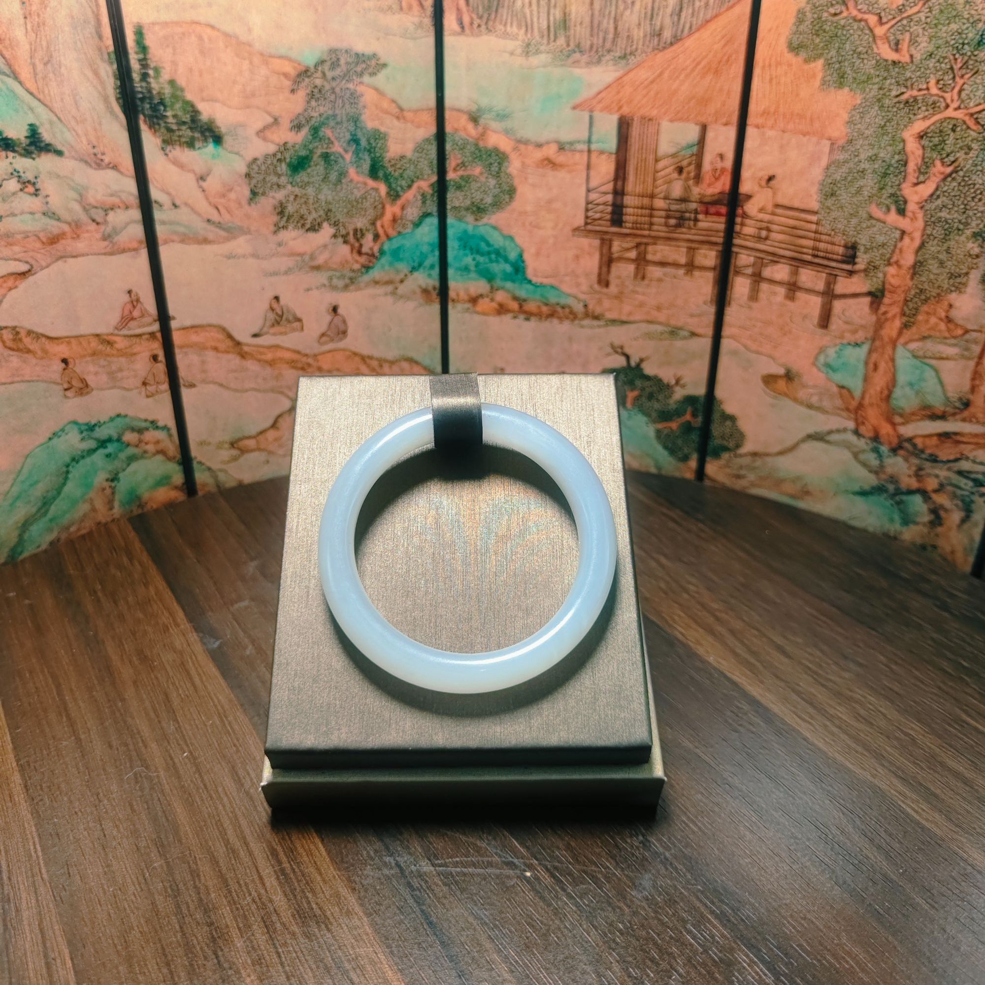 X和田玉手镯（卡52+）0300