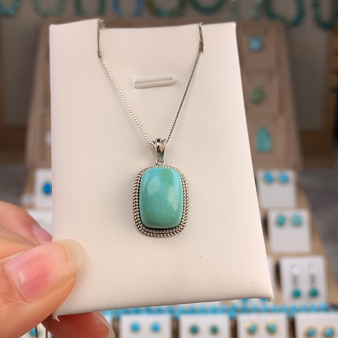 绿松石未镶嵌吊坠(不含链)