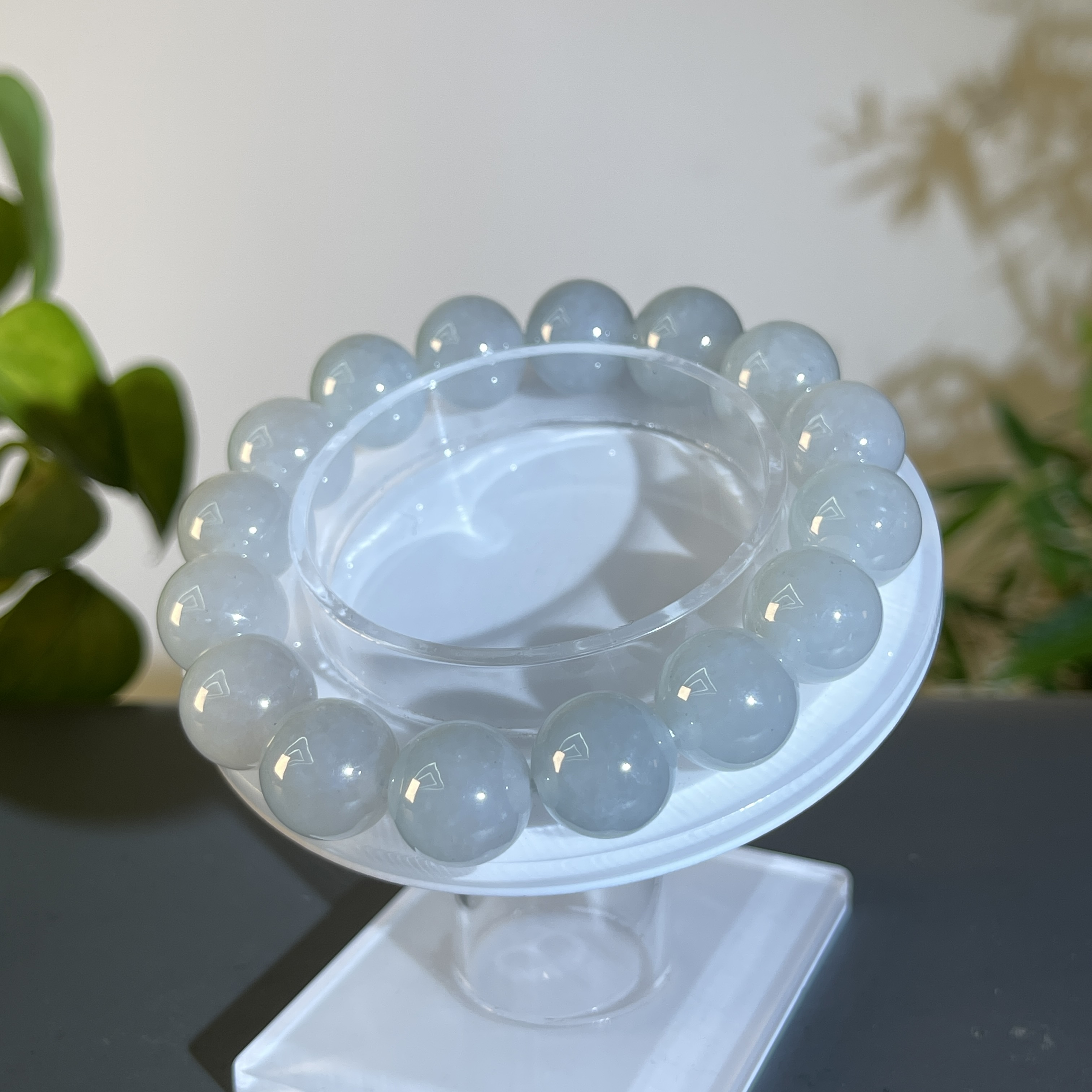 JTA31-116 天然缅甸A货翡翠  翡翠手串