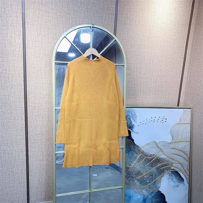 WW500黄色孕妇针织衣裙