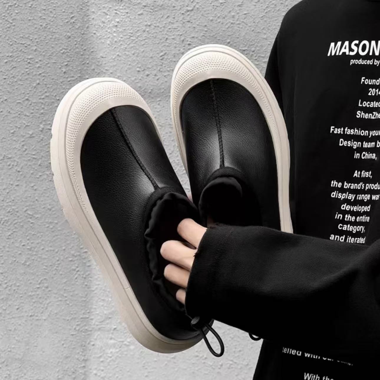 桑坡纯原王一博同款雪地靴皮毛一体加绒加厚