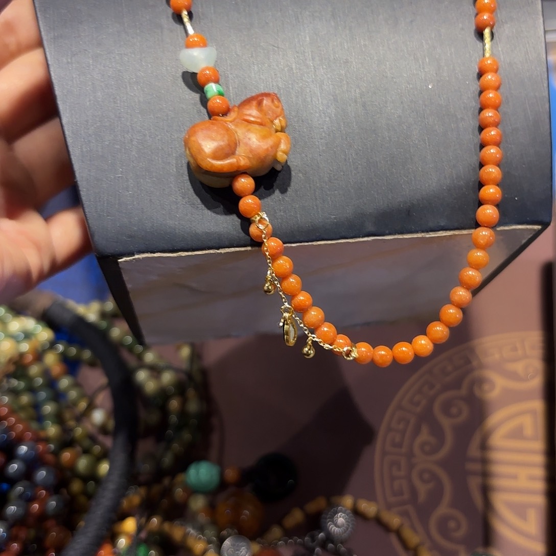 ****逸翡翠未镶嵌颈饰原创