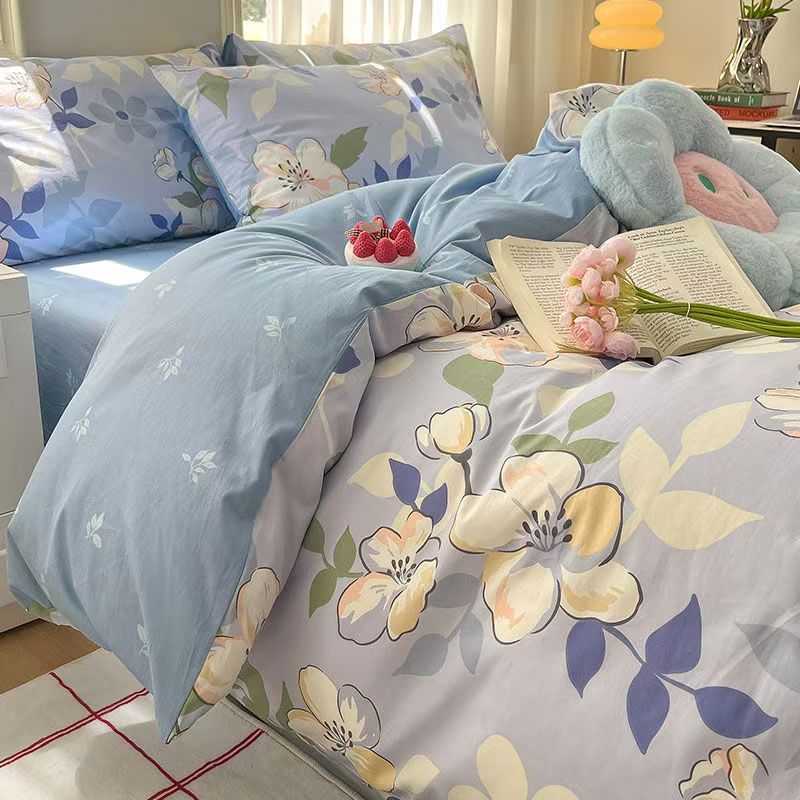 （试营业链接）400纯棉被套床单宿舍床单可爱