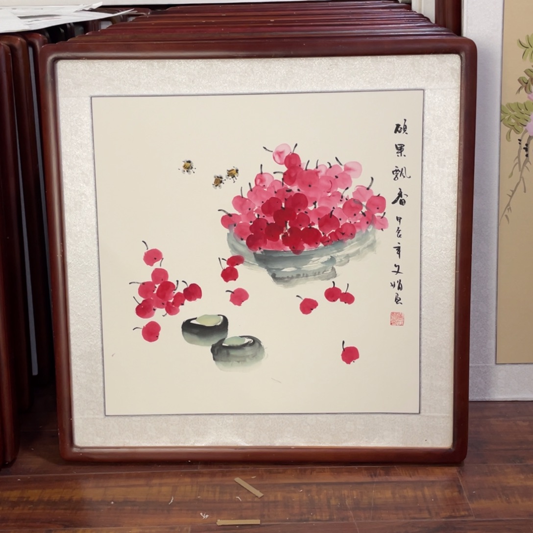 国画带框尺寸63*63厘米