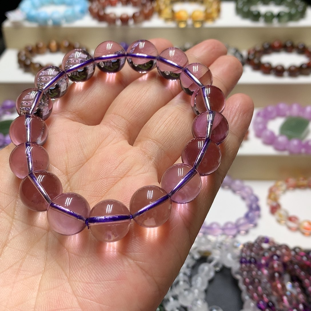 水晶手链未镶嵌甜*?天然