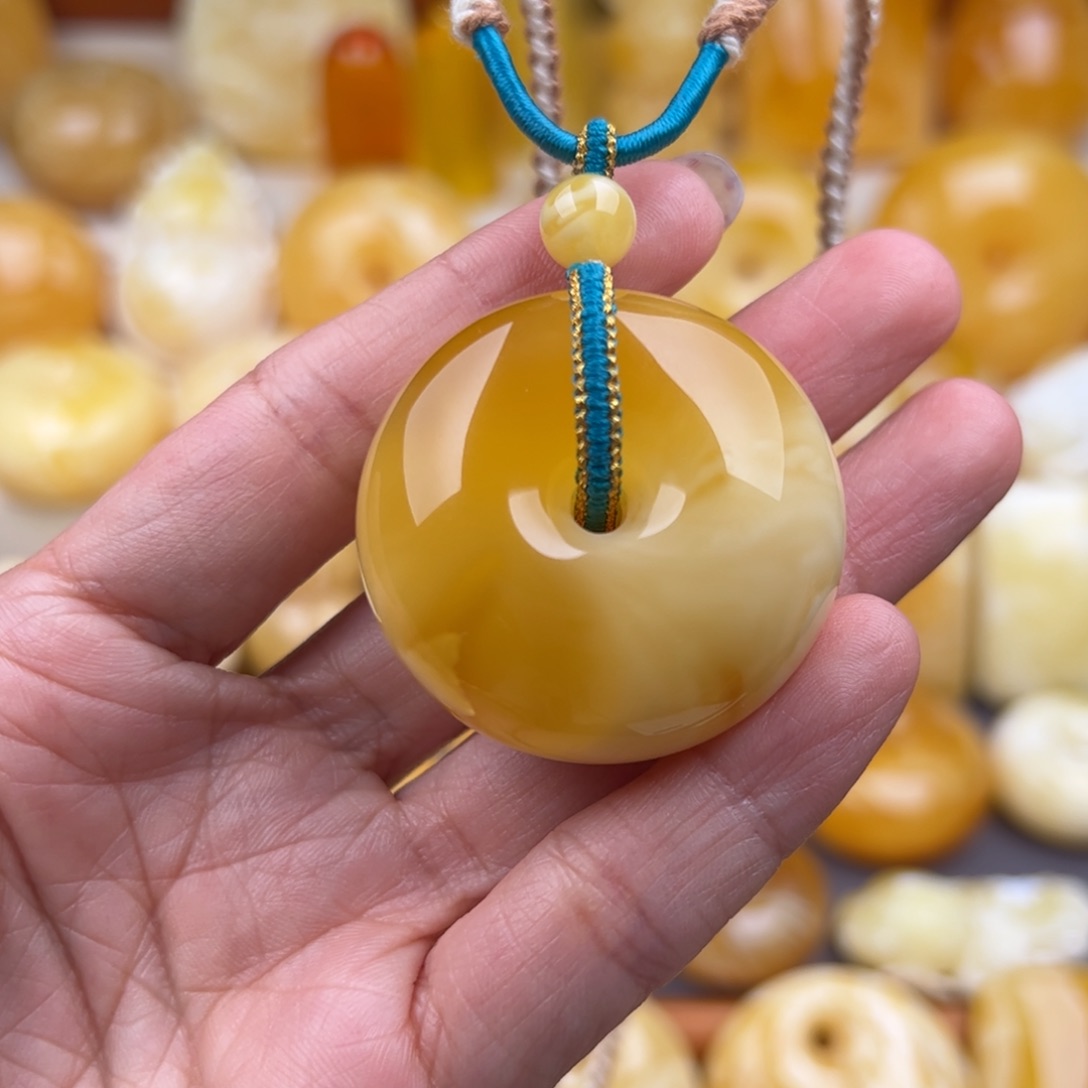 琥珀裸石未镶嵌纯天然琥珀蜜蜡无优化